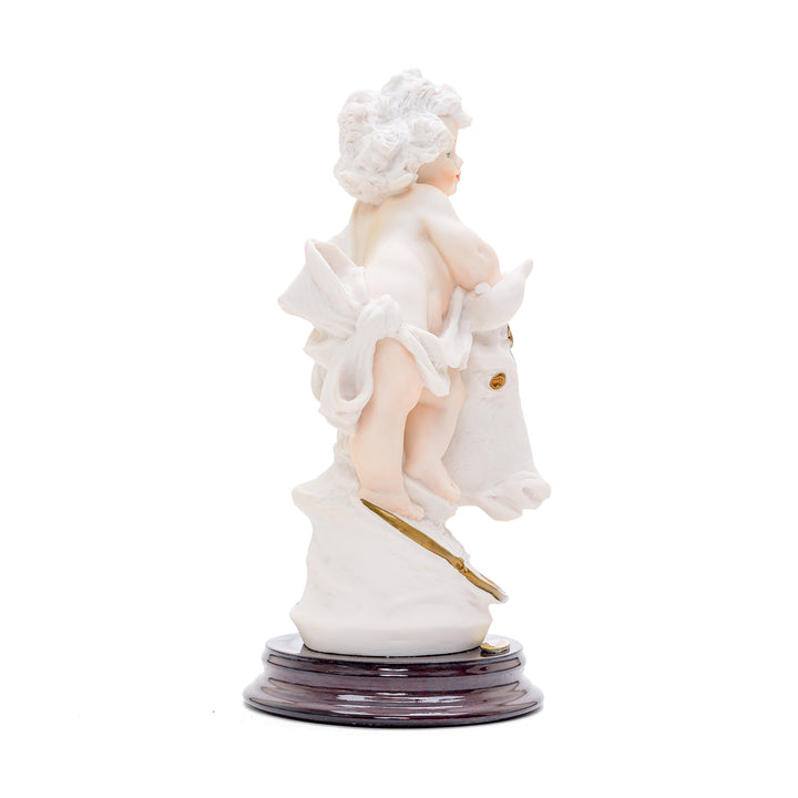 Artisanal Taurus zodiac sign porcelain figurine from Italy.