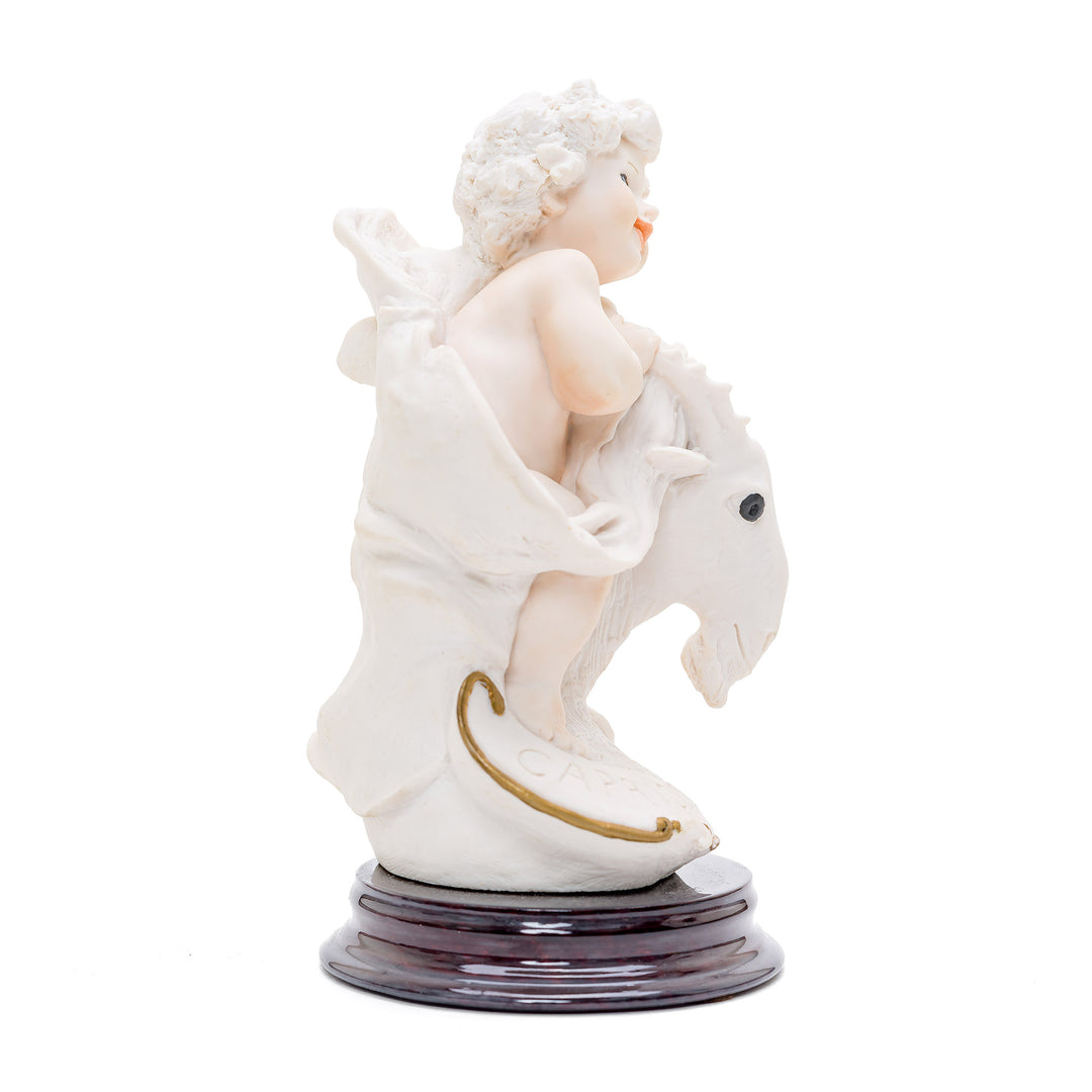 Artisanal Capricorn zodiac sign porcelain figurine from Italy.