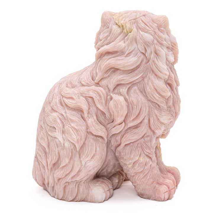 Healing crystal cat ornament for home decor