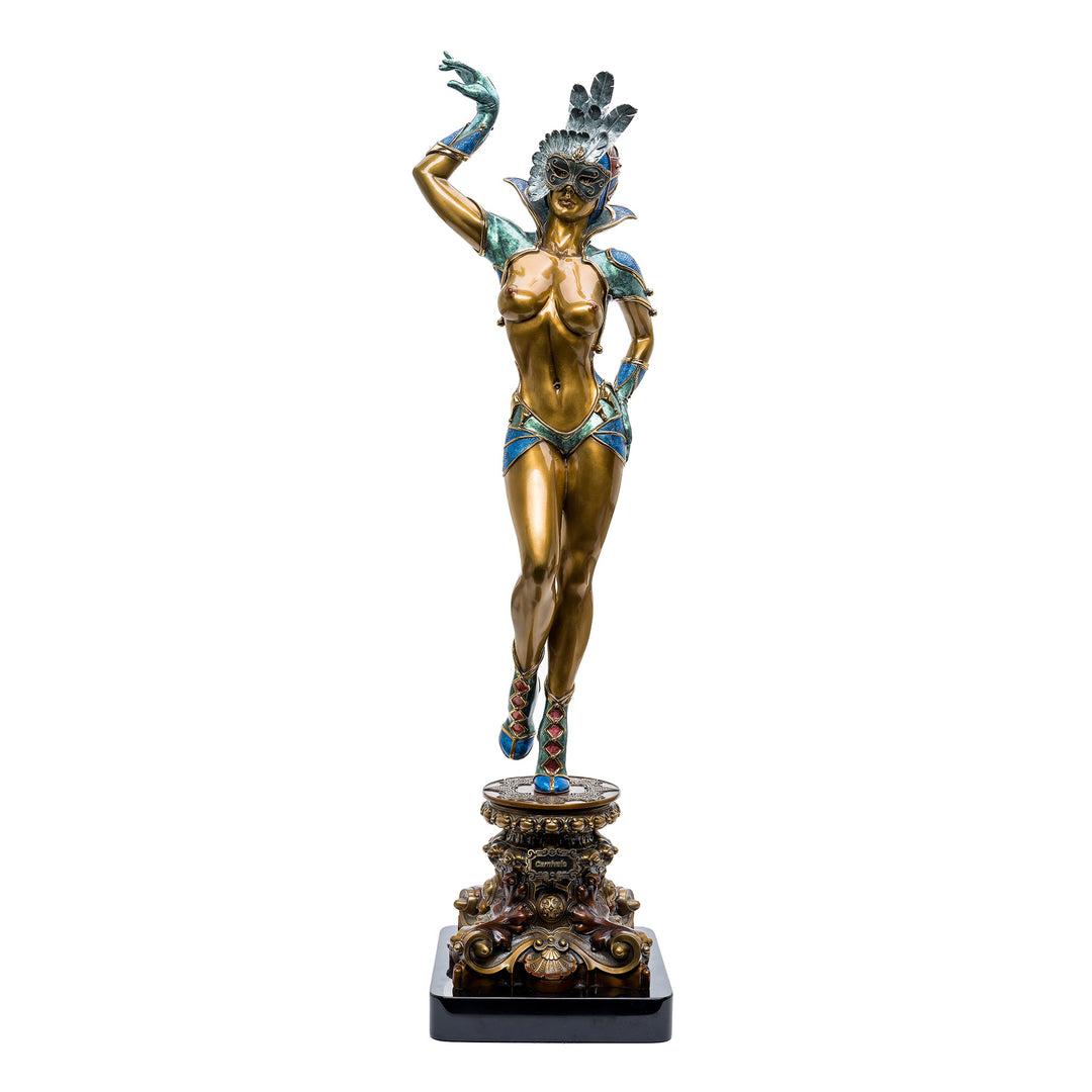 "Carnivale" limited edition bronze sculpture by Bill Toma