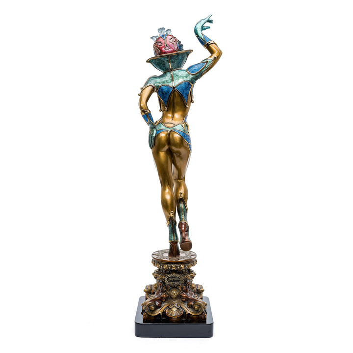 Signed Carnivale spirit sculpture in bronze, limited edition series