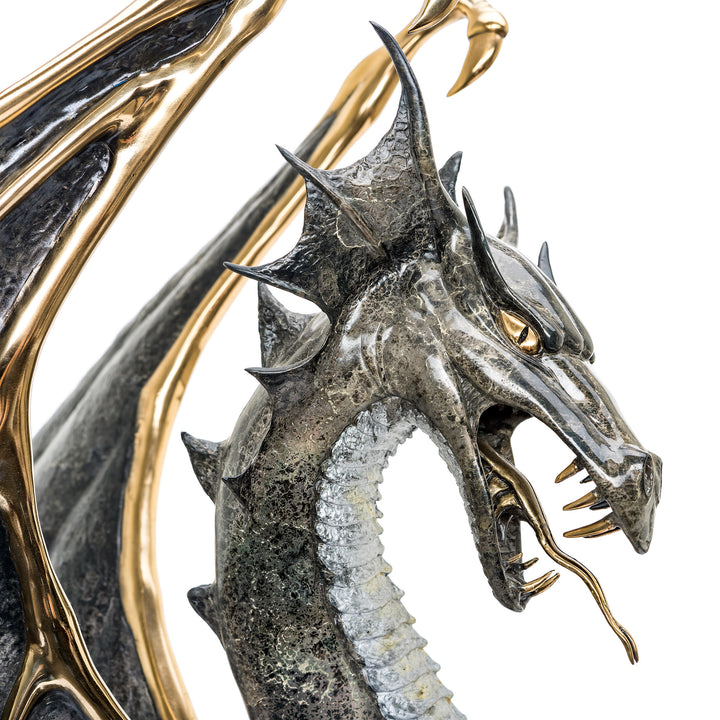 Signed and numbered dragon sculpture (23 out of 30)