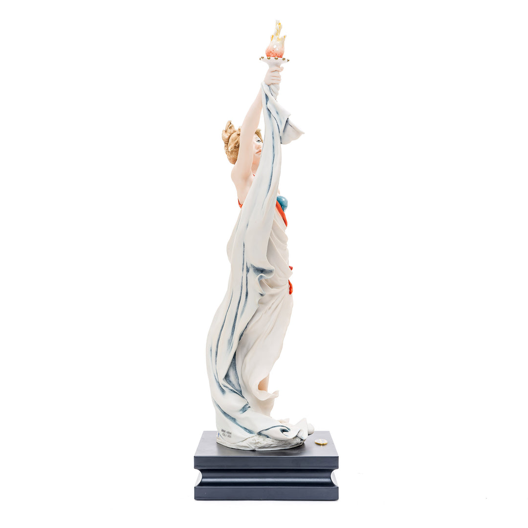 Porcelain figurine symbolizing freedom, 'Lady Liberty' by Armani.