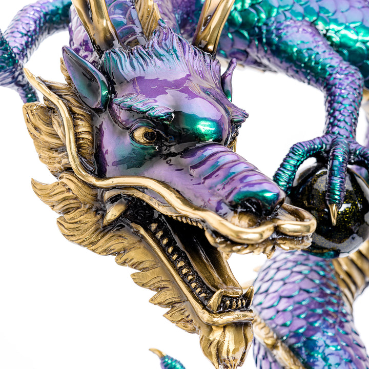 Majestic bronze dragon figure, a symbol of mythical power and wisdom