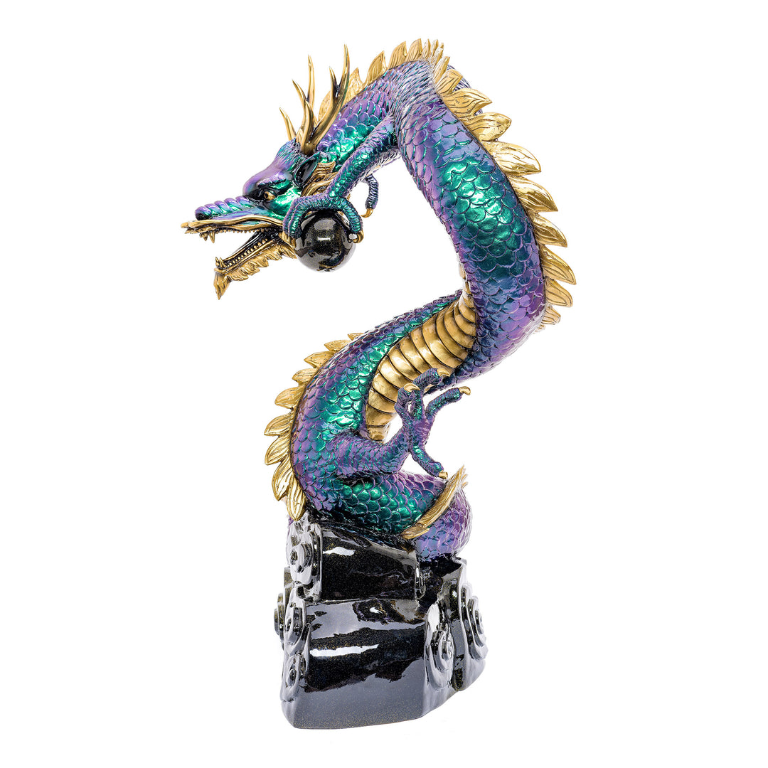 Intricately crafted bronze dragon, a tribute to legendary creatures