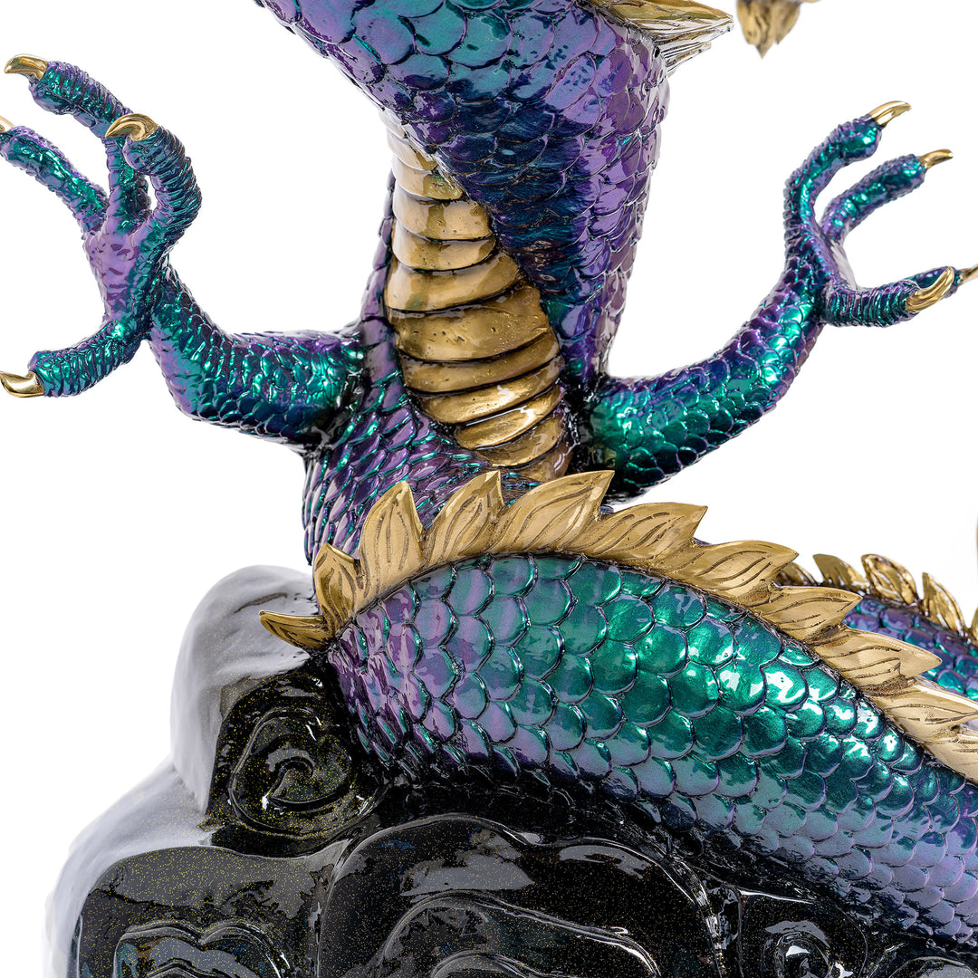 Iridescent Dragon Sculpture