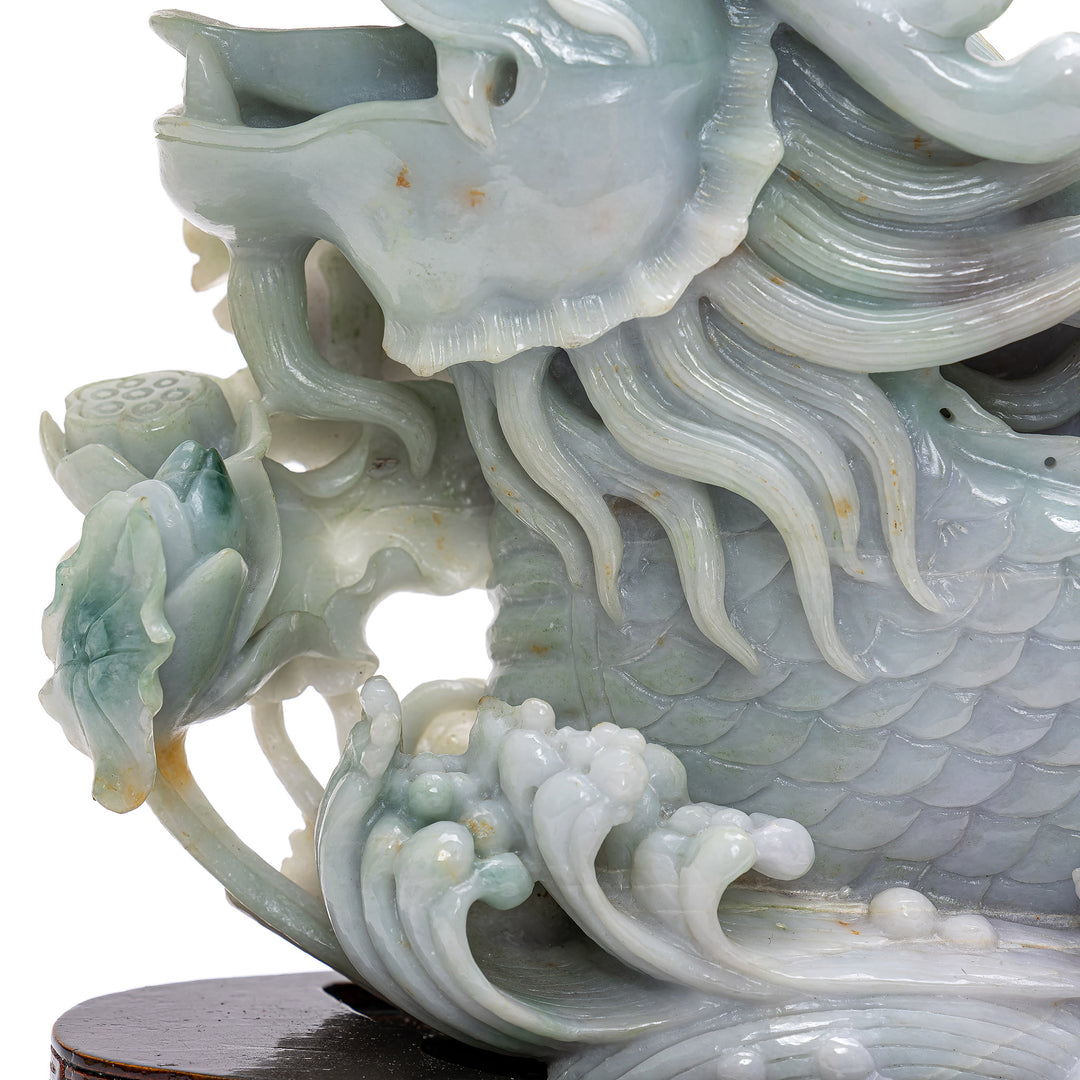 Jade Dragon Boat Masterpiece