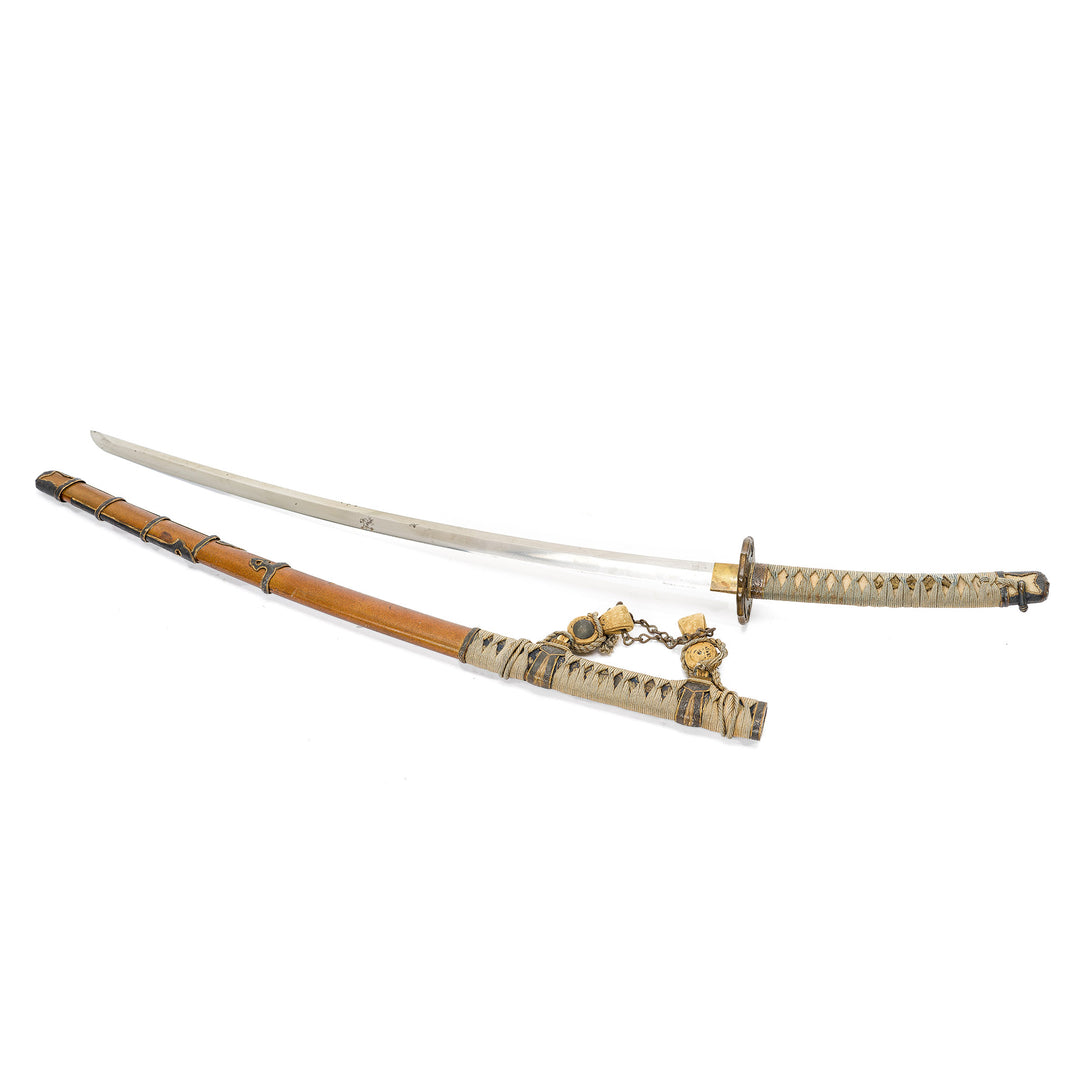 Museum-Quality Japanese Samurai Sword with Fine Steel Polish.