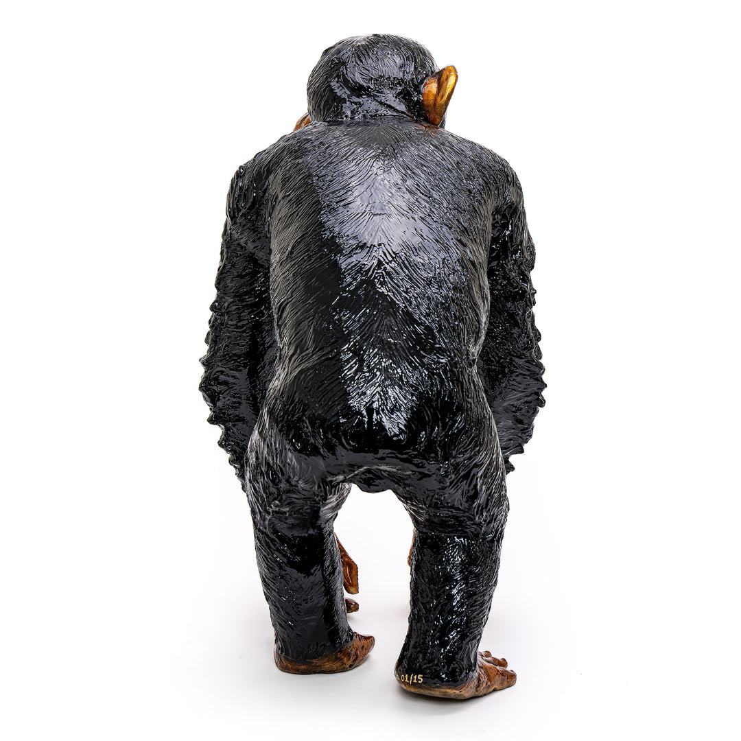 Bronze Chimpanzee Sculpture