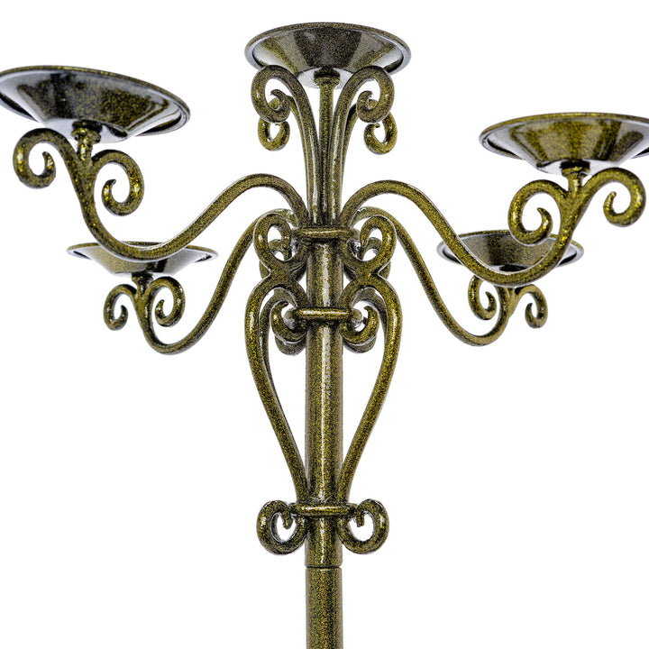 Ornate Bronze Dancer Candle Holders.
