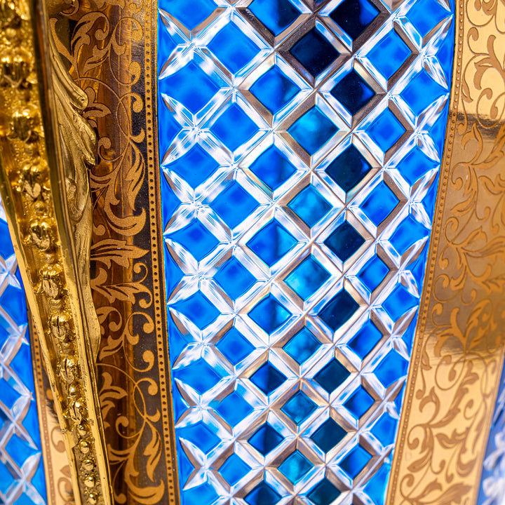 Cobalt Crystal Vases