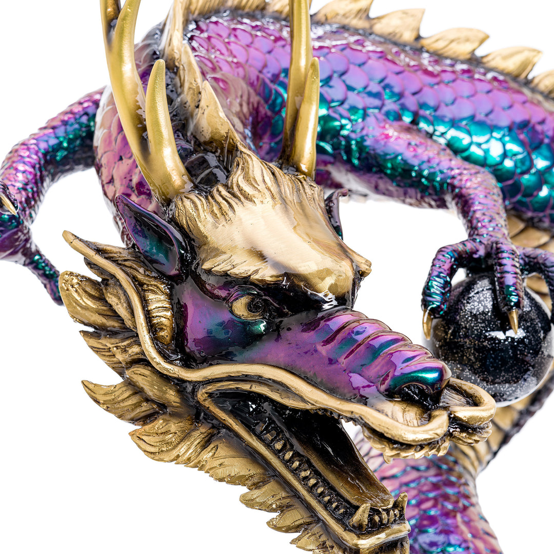 Artisan Cast Mythical Dragon Sculpture in Bronze