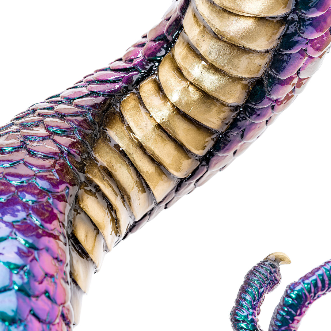 Unique Bronze Dragon with Ethereal Color Palette