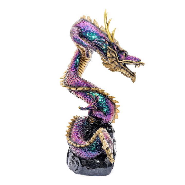 Enthralling Bronze Dragon Statue