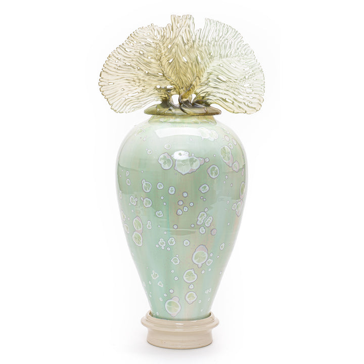 One-of-a-kind sea-inspired porcelain vase by Debra Steidel
