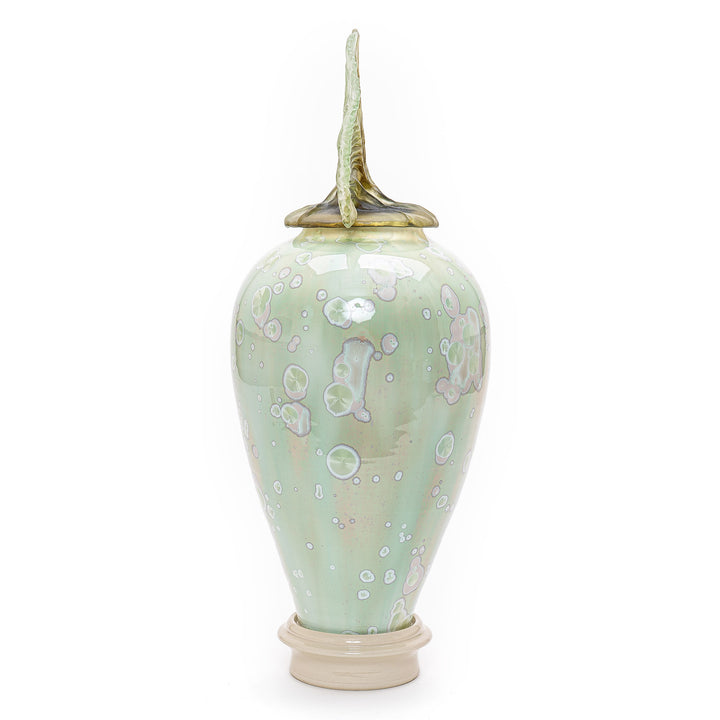 Debra Steidel's porcelain masterpiece with micro crystalline glaze