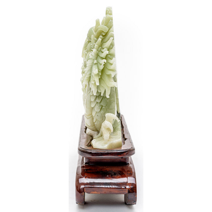 Mythical dragon art in vibrant agate stone.