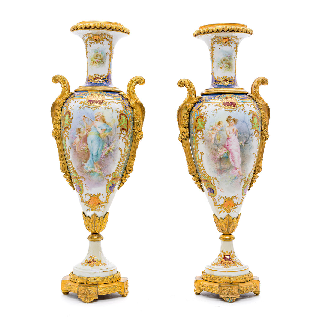 Pair of 19th Century Neoclassical Vases
