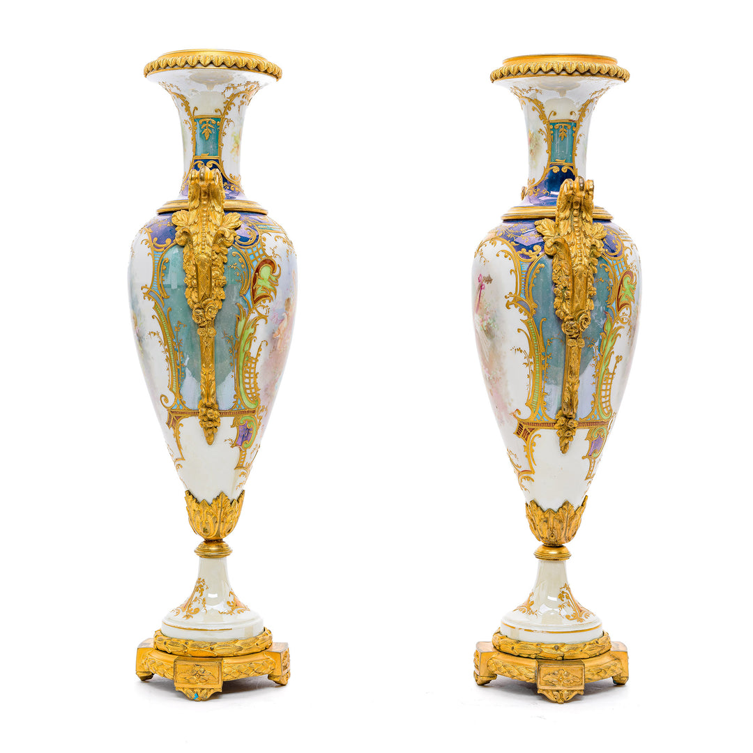 Ornate Gold-Trimmed 19th Century Porcelain