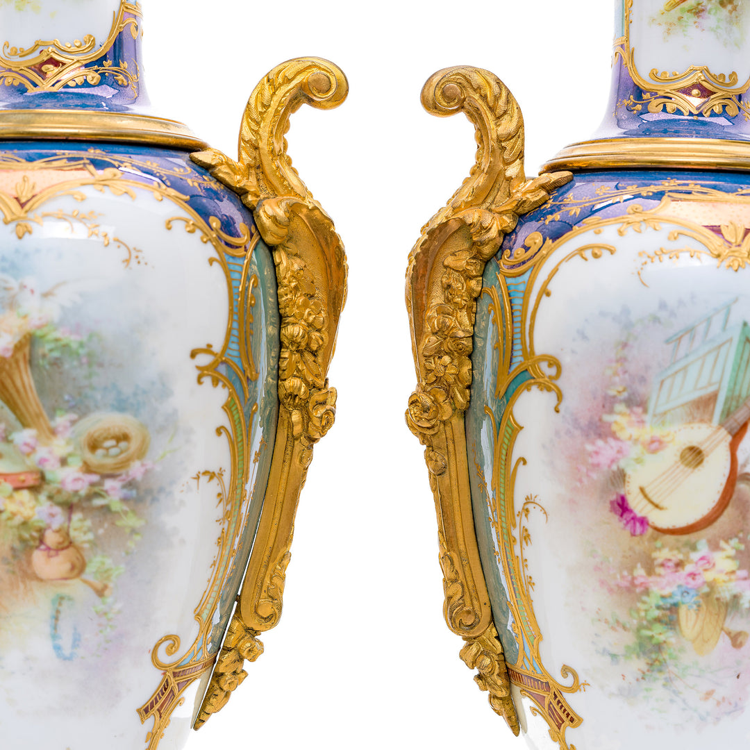 Historical Hand-Painted Decorative Vases