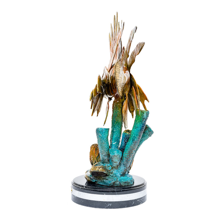 Ocean-inspired lionfish sculpture perfect for home decor.