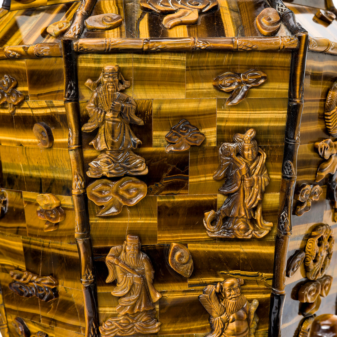 Exquisite design of Tiger Eye vases