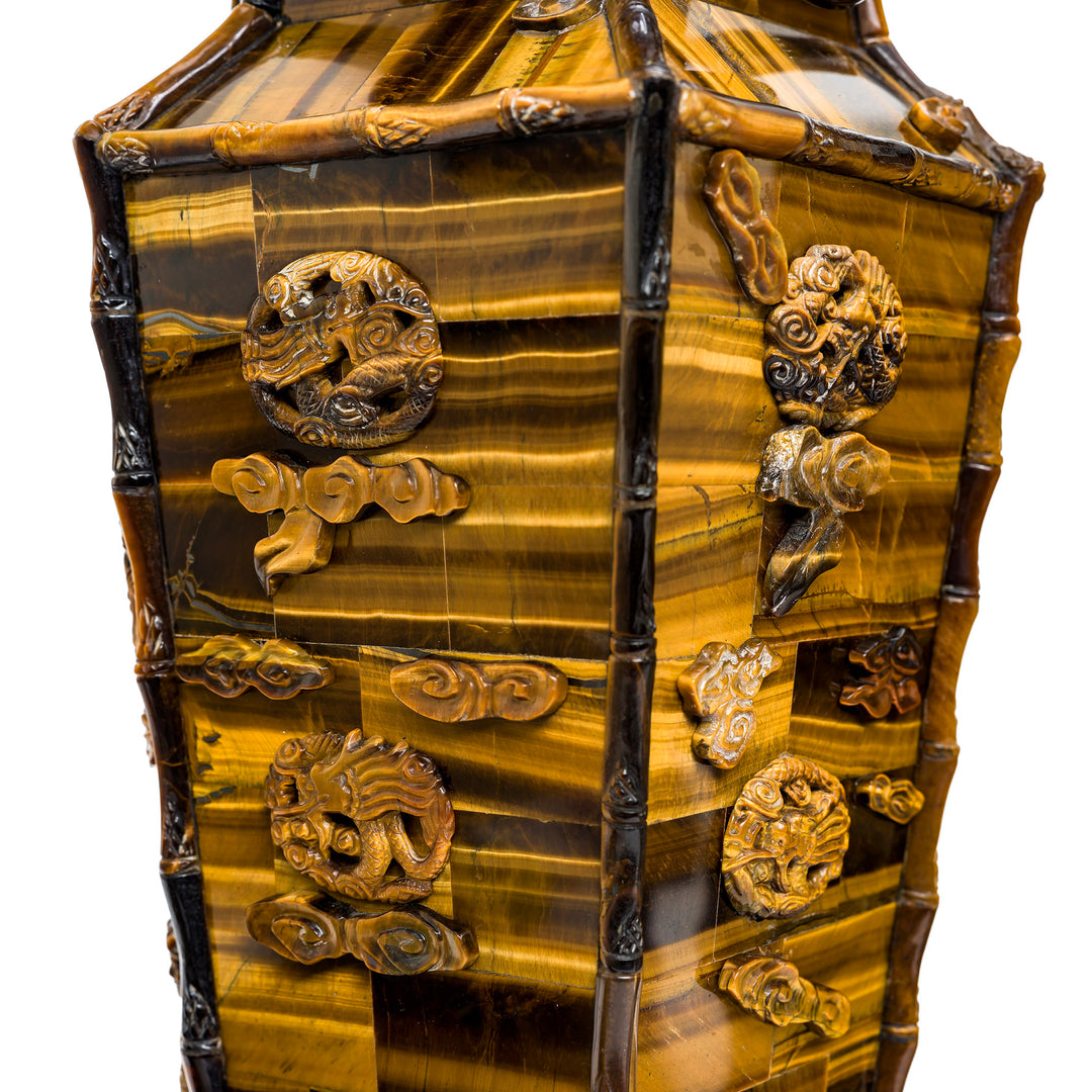 Luxury decor Tiger Eye vases
