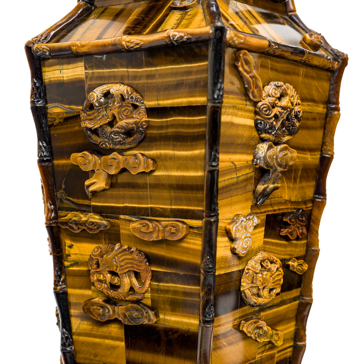 Luxury decor Tiger Eye vases