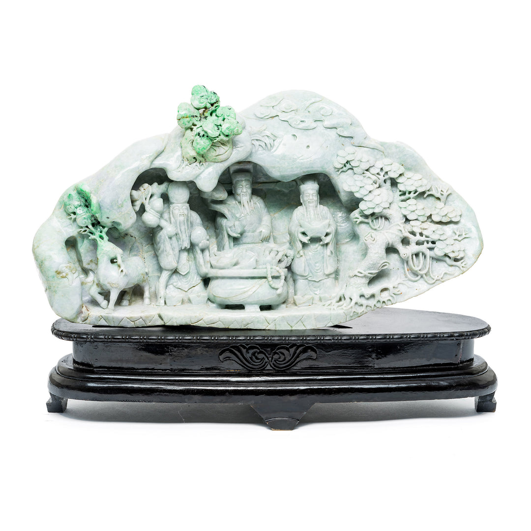 Jade Deity Mountain Scene