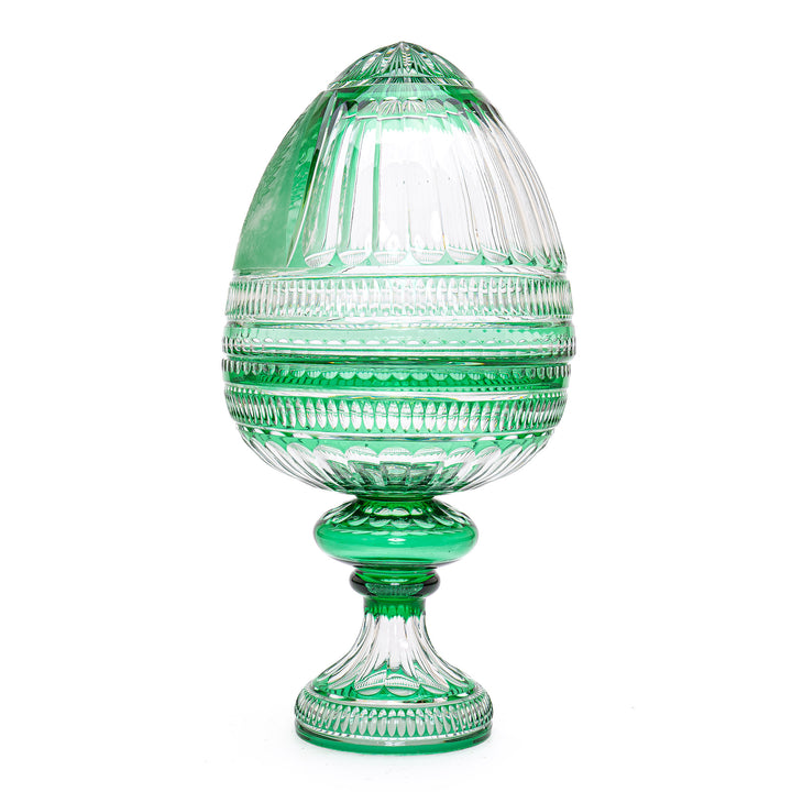 Emerald green Romanov eagle crystal ornament