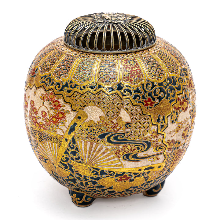 Intricate Satsuma Censer Design
