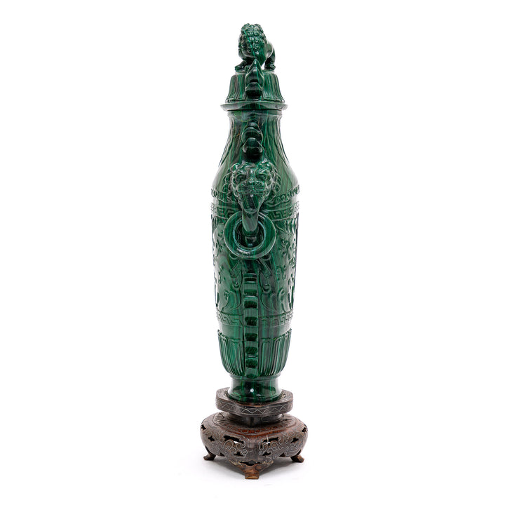 Majestic Malachite Urn & Cover