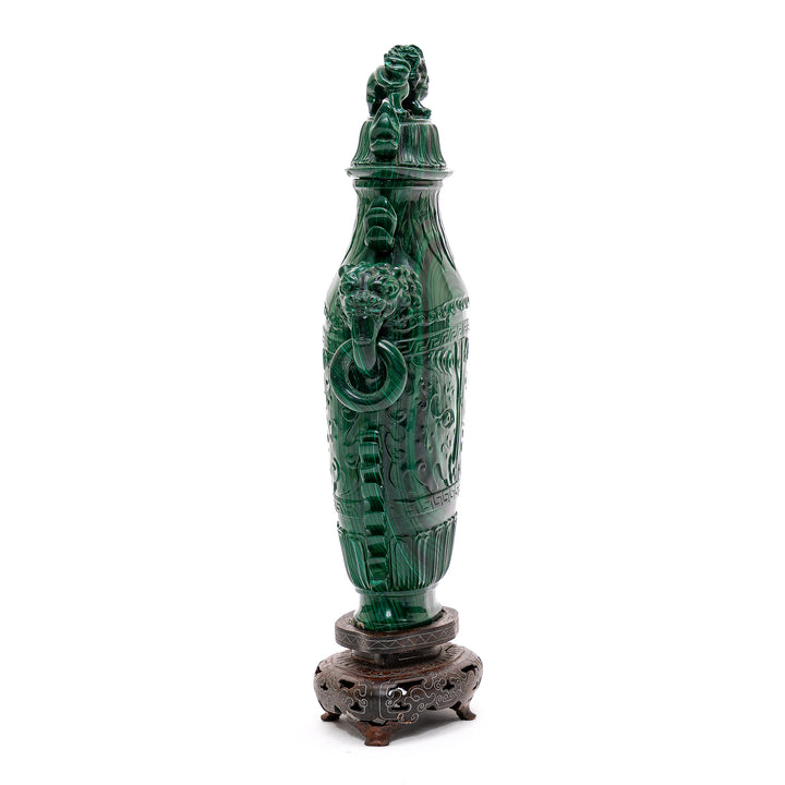 Majestic Malachite Urn & Cover
