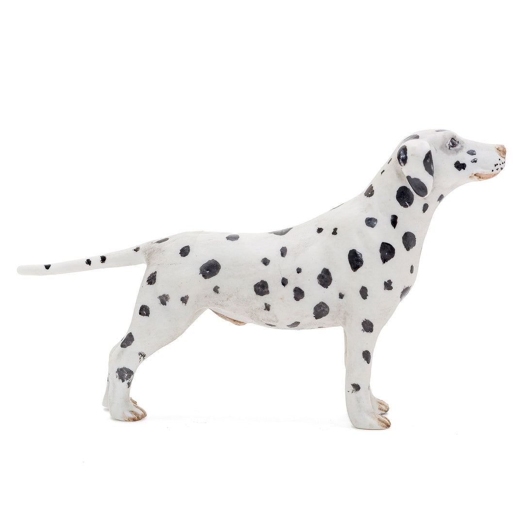 Capodimonte Italian porcelain dog figurine.