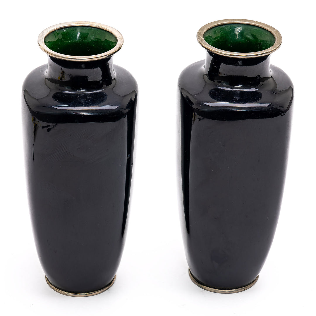 Exquisite Japanese Cloisonne Vases