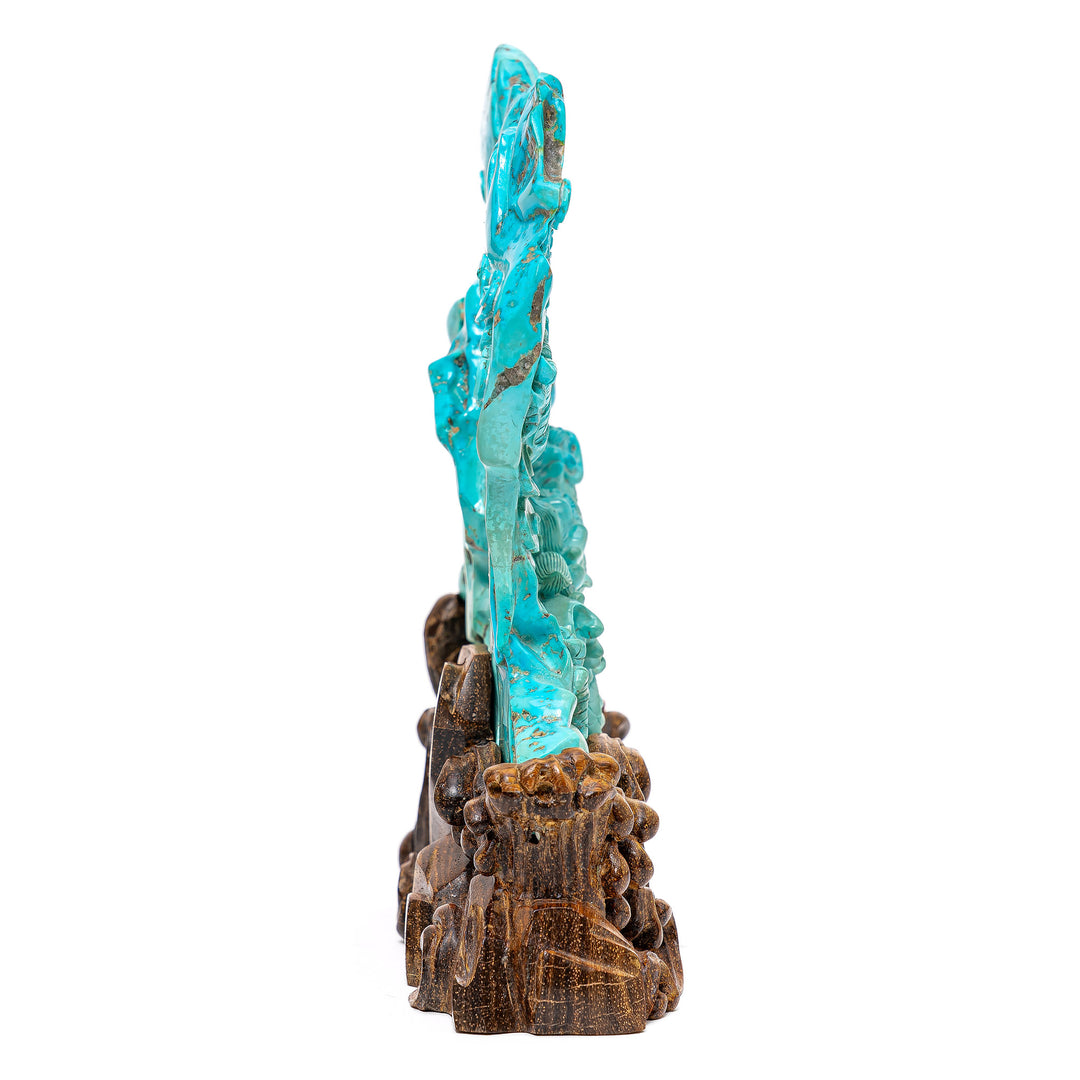 Turquoise Dragon Carving