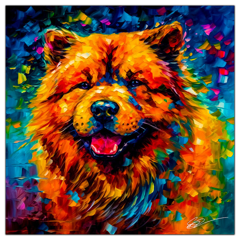 Chow chow painting best sale