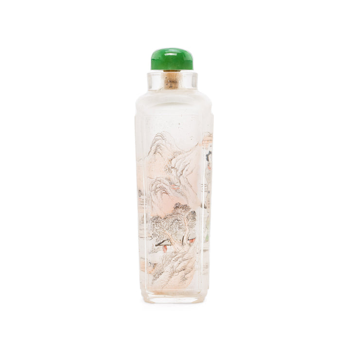 Inside-painted snuff bottle with joyful scene
