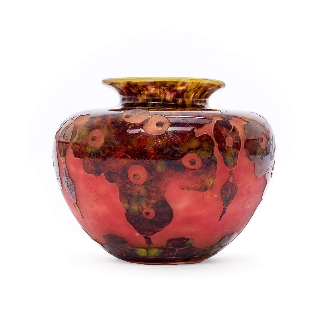 Round floral vase by Charles Schneider