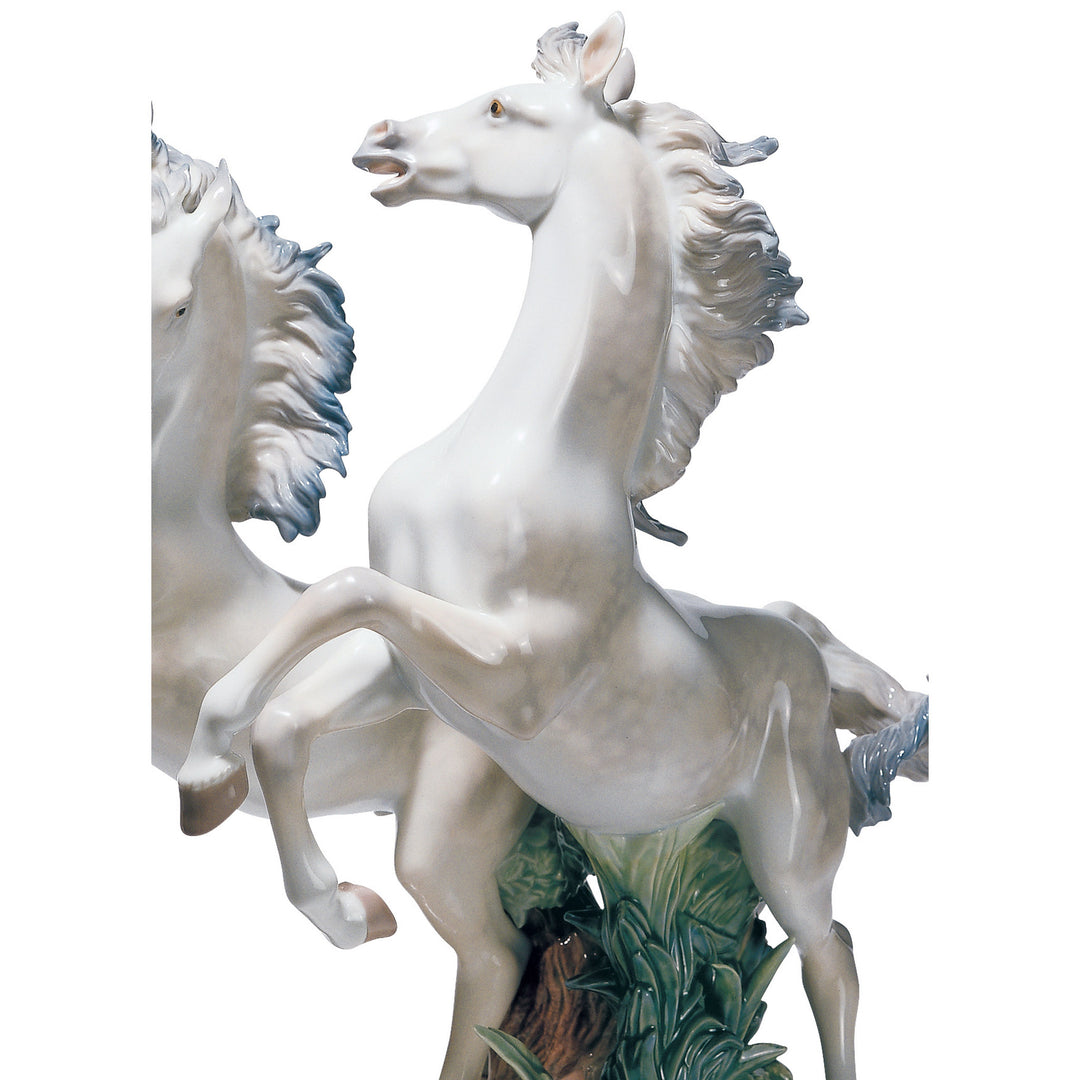 Image 2 Lladro Free as The Wind Horses Sculpture. Limited Edition - 01001860