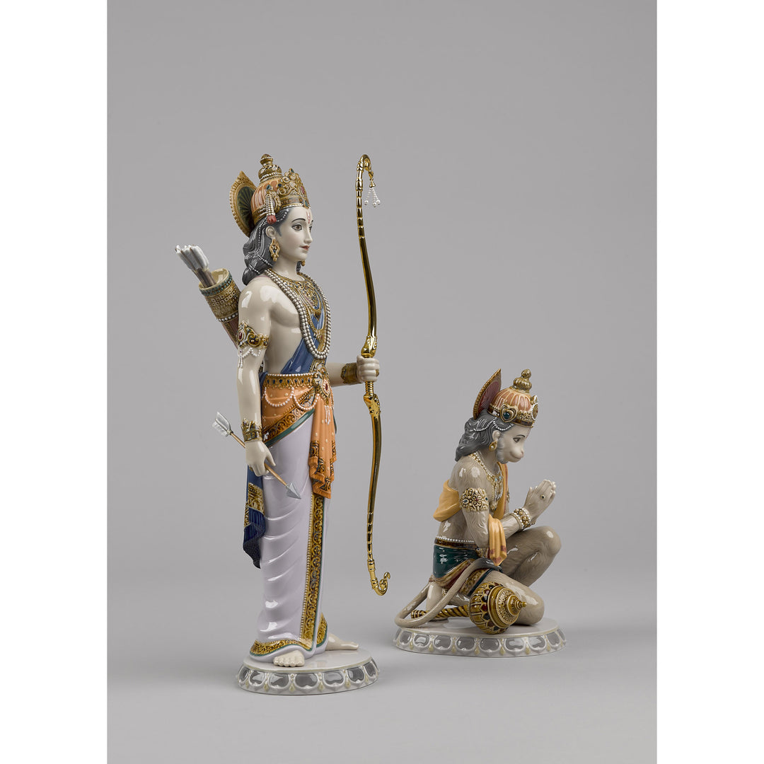 Image 7 Lladro Lakshman and Hanuman Sculpture. Limited Edition - 01001972