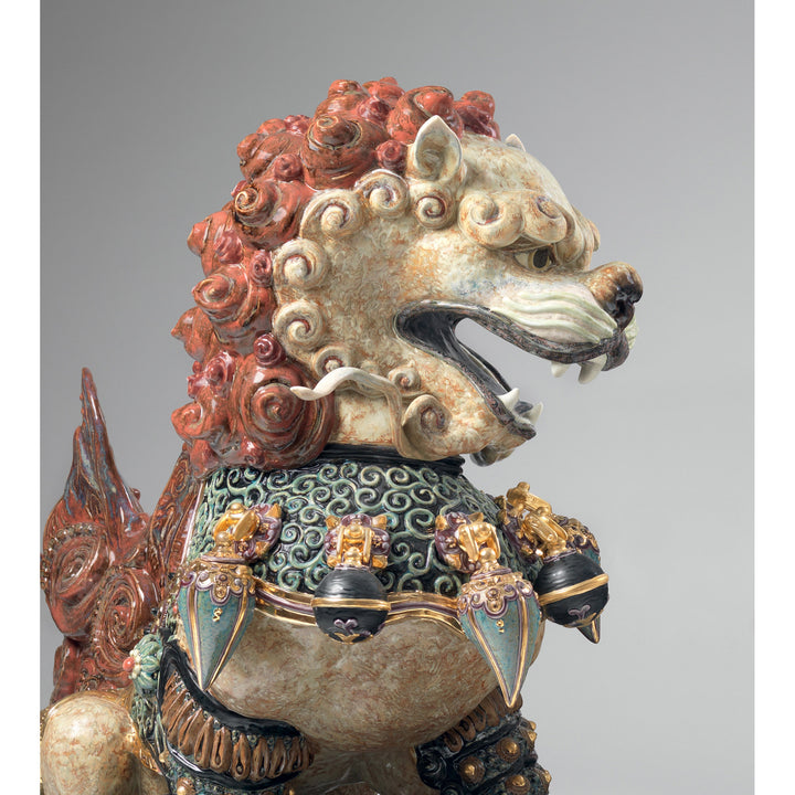 Image 2 Lladro Guardian Lioness Sculpture. Red. Limited Edition - 01001992