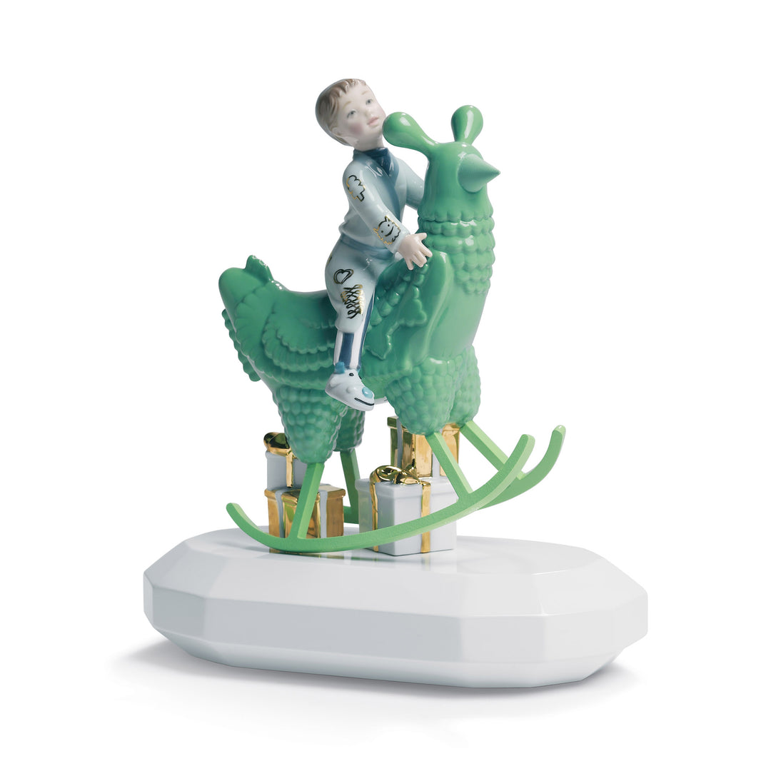 Lladro The Rocking Chicken Ride Figurine. By Jaime Hayon - 01007256