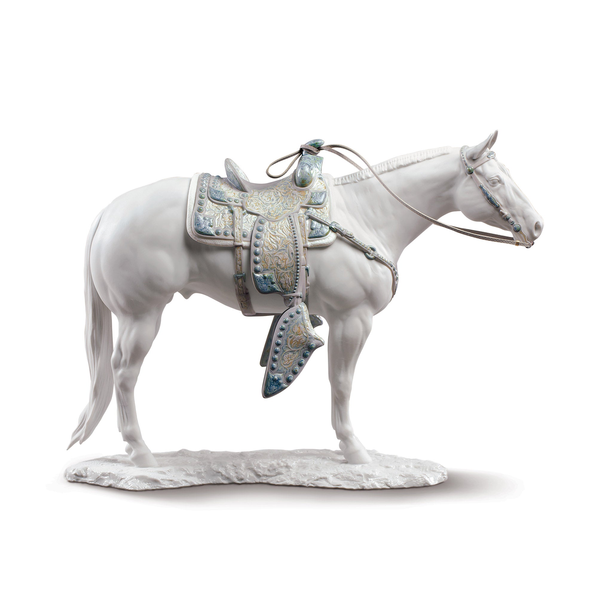 White Quarter Horse Sculpture