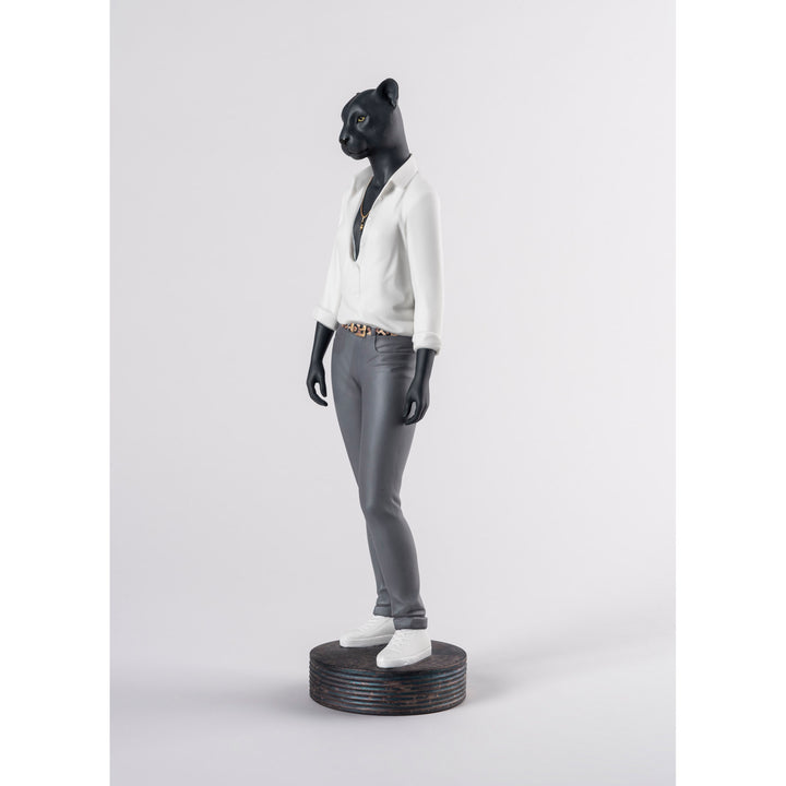 Image 4 Lladro Panther Woman Figurine - 01009428