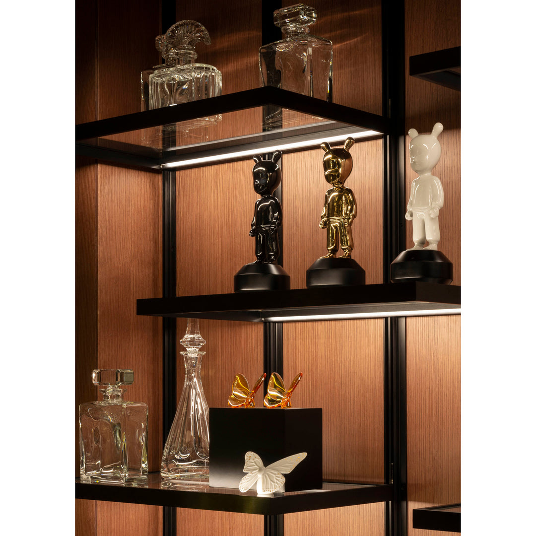 Image 3 Lladro Butterfly Figurine. Golden Luster & White - 01009451