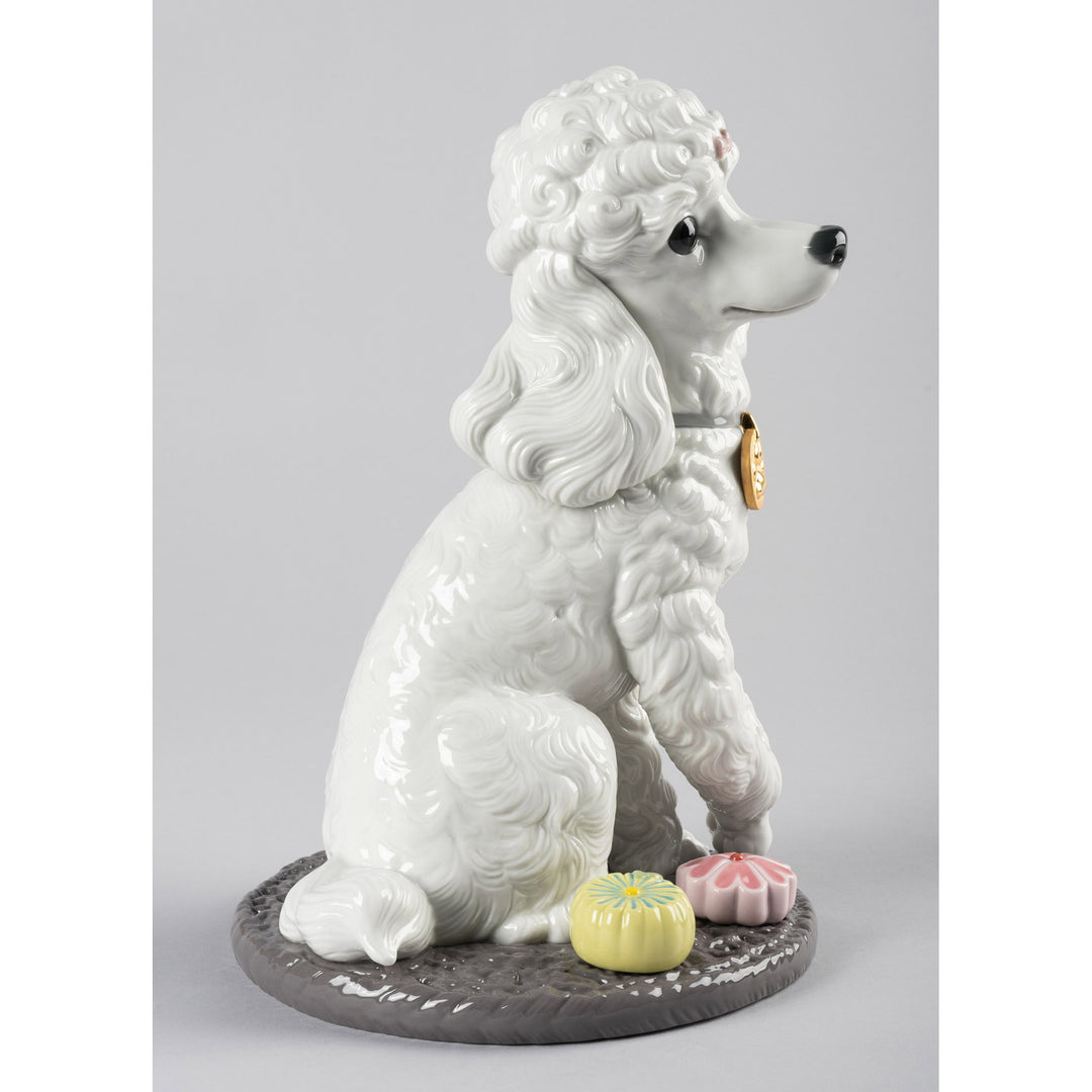 Image 3 Lladro Poodle with Mochis Dog Figurine - 01009472