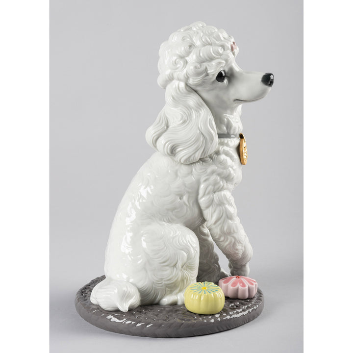 Image 3 Lladro Poodle with Mochis Dog Figurine - 01009472