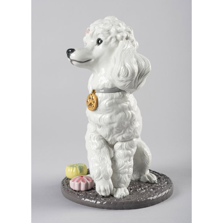 Image 8 Lladro Poodle with Mochis Dog Figurine - 01009472