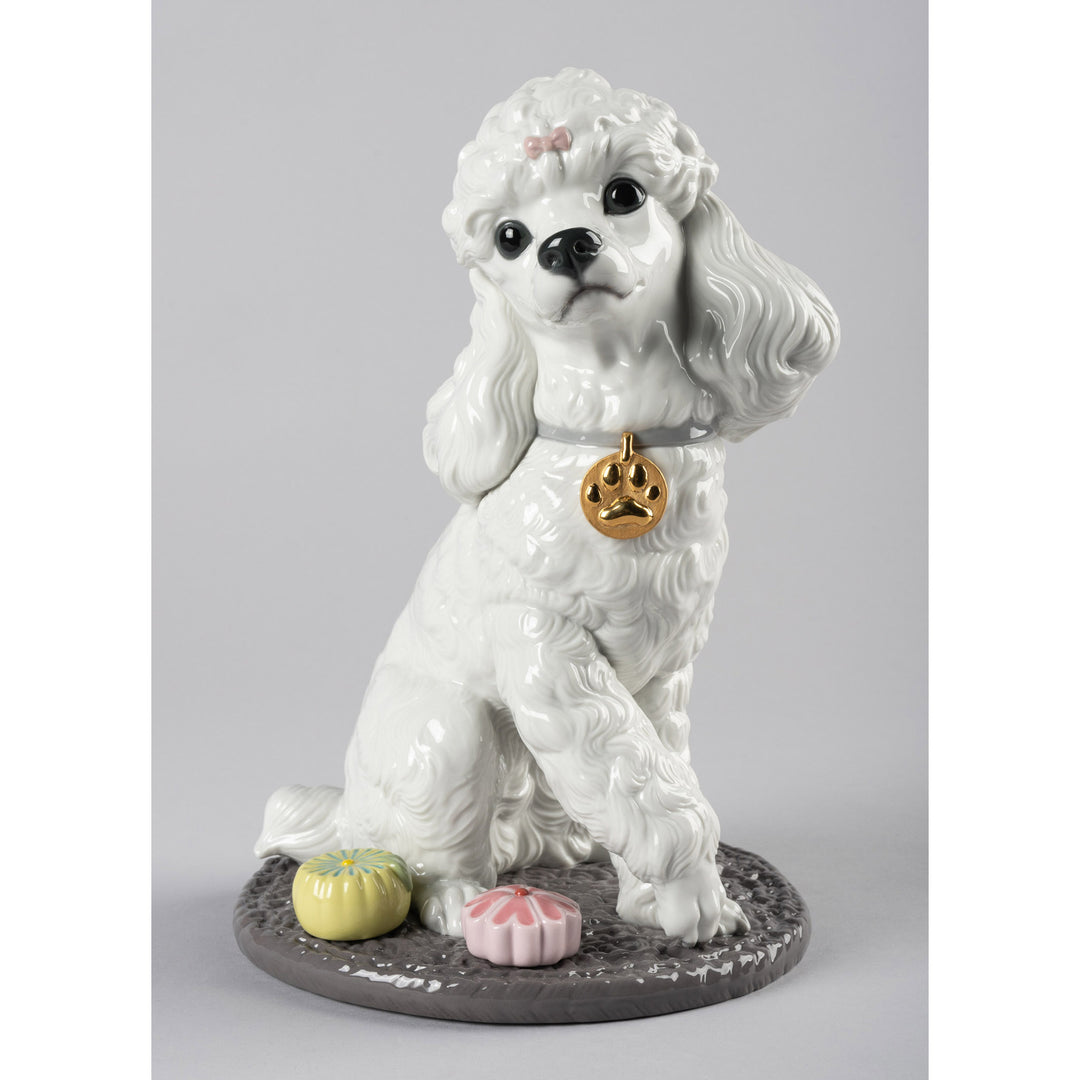 Image 9 Lladro Poodle with Mochis Dog Figurine - 01009472